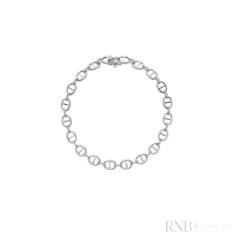 Edith Link Diamond Bracelet-RNB Jewellery