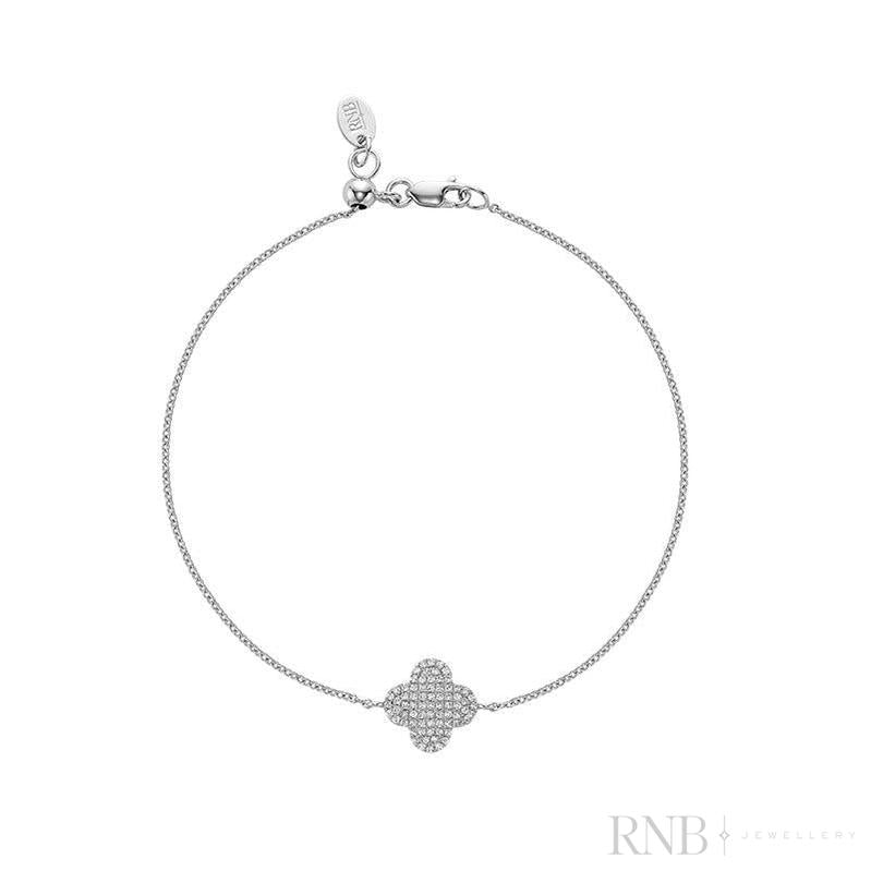 Diamond Clover Bracelet-RNB Jewellery