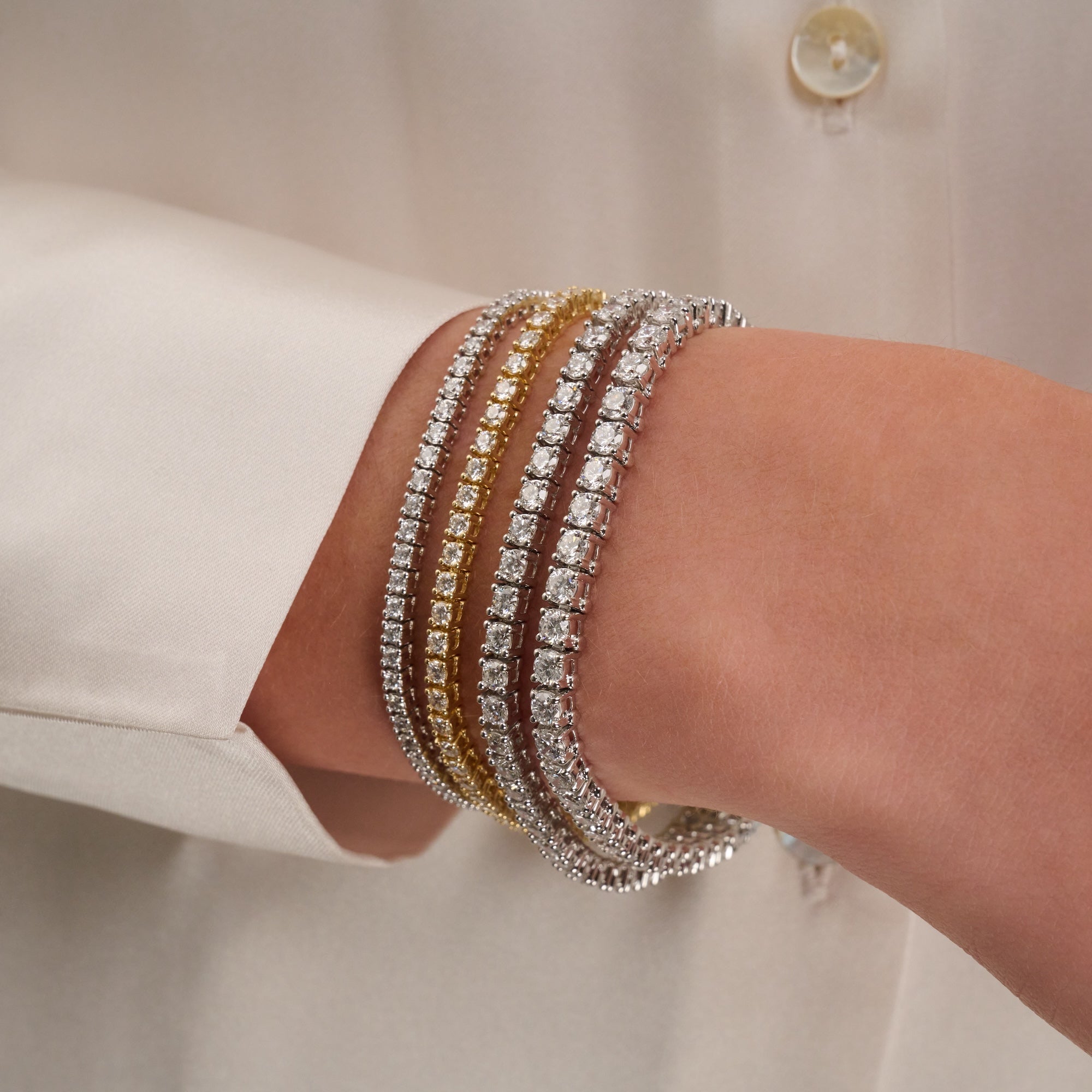 Lab Grown Tennis Bracelet