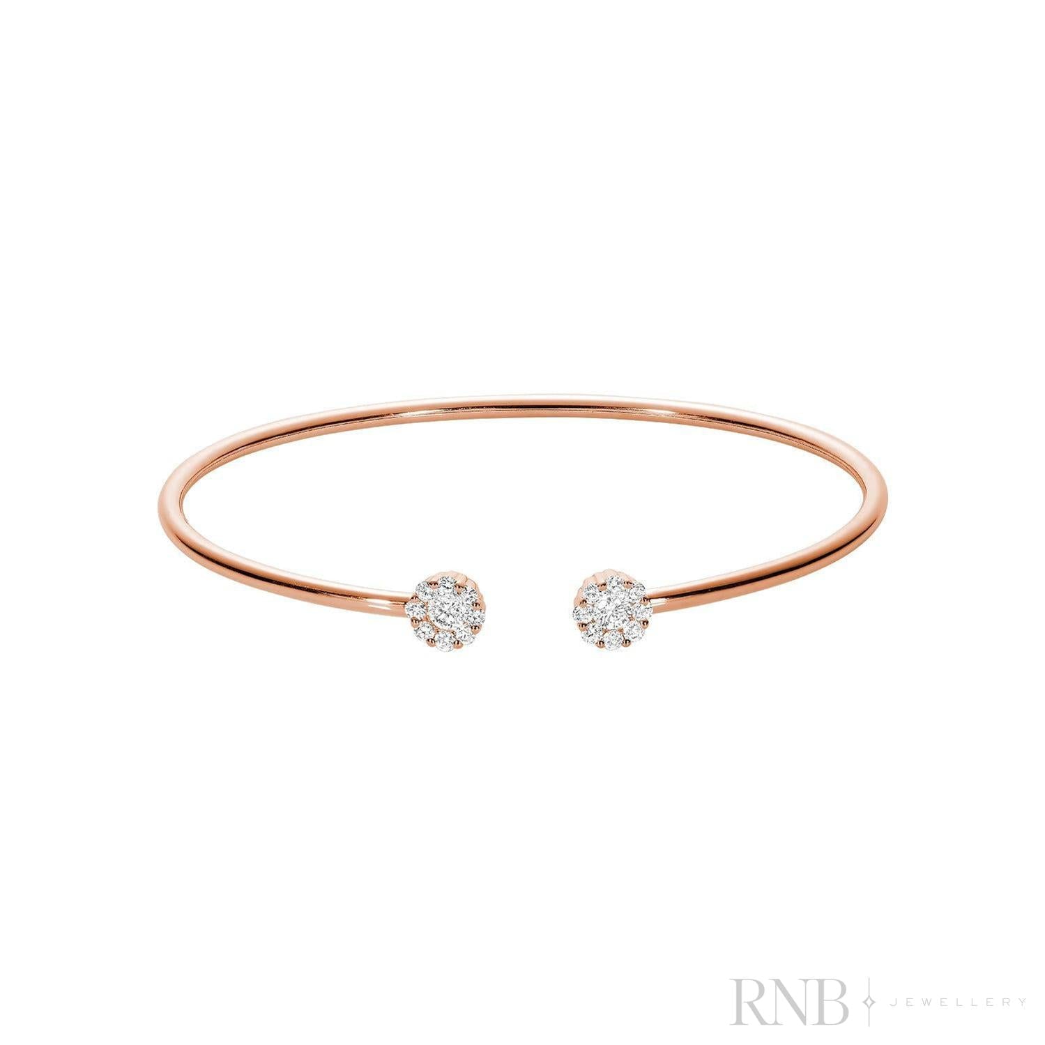 Cluster Diamond Bangle-RNB Jewellery