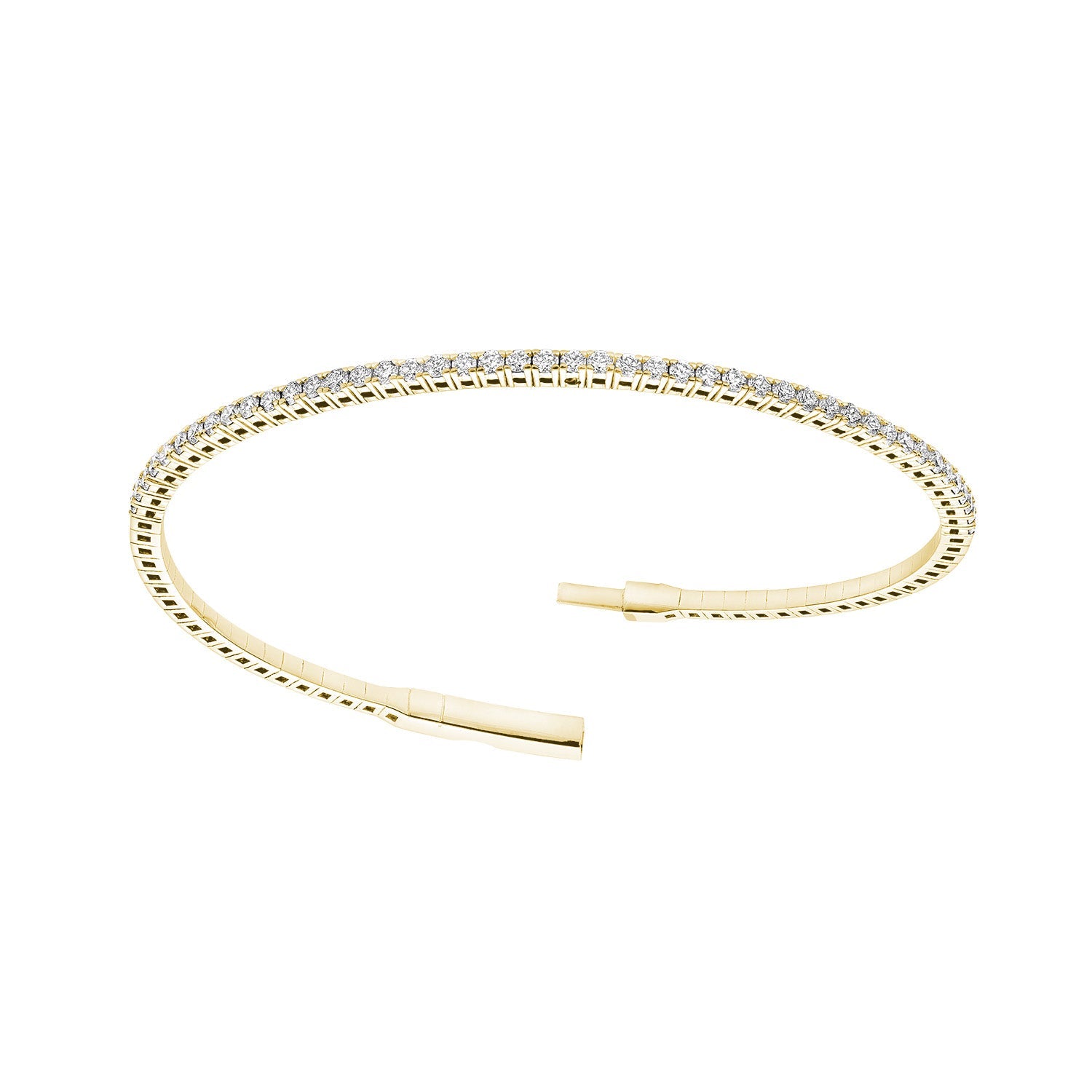 Diamond Bangle Flex Bracelet