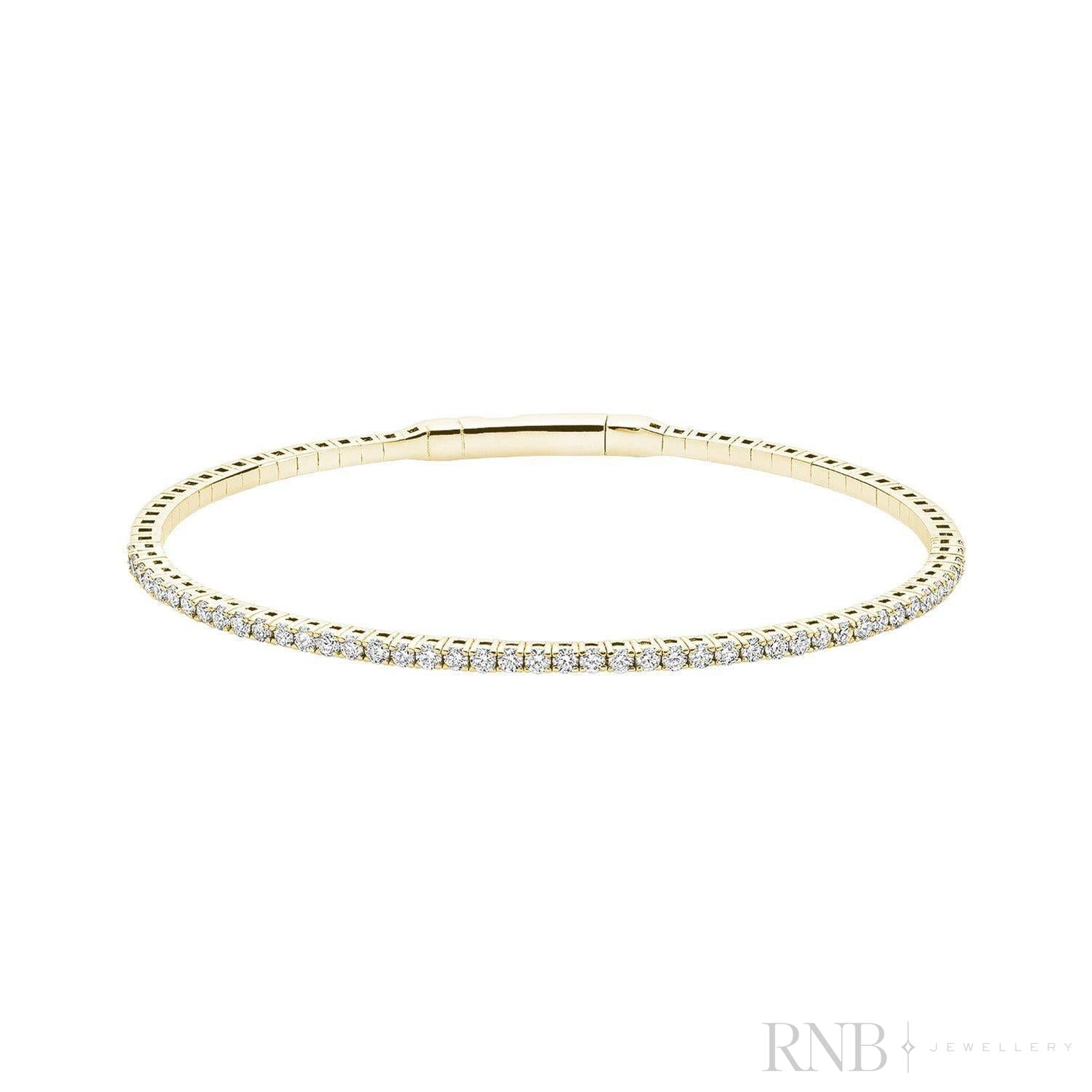 Diamond Bangle Flex Bracelet-RNB Jewellery