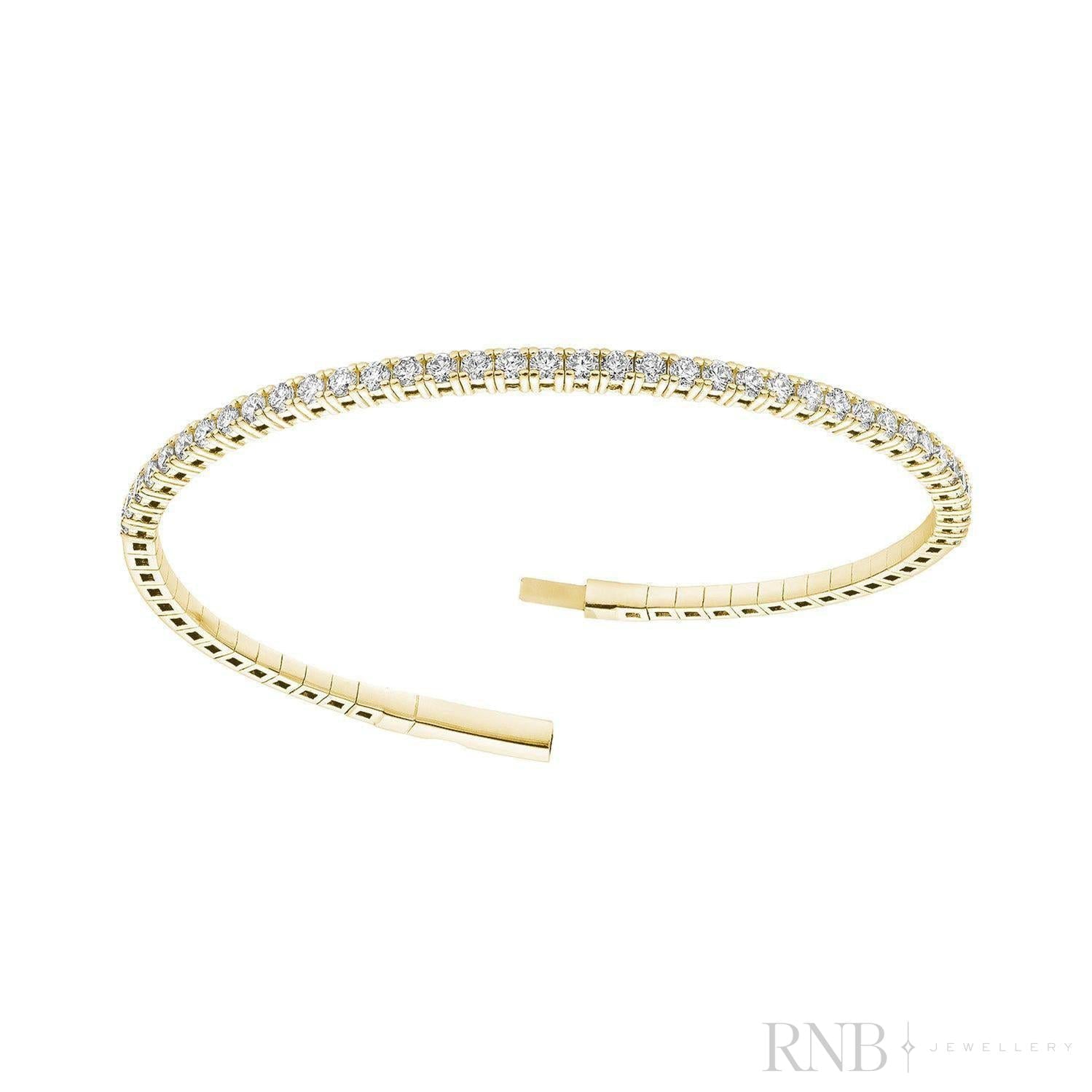 Diamond Bangle Flex Bracelet-RNB Jewellery