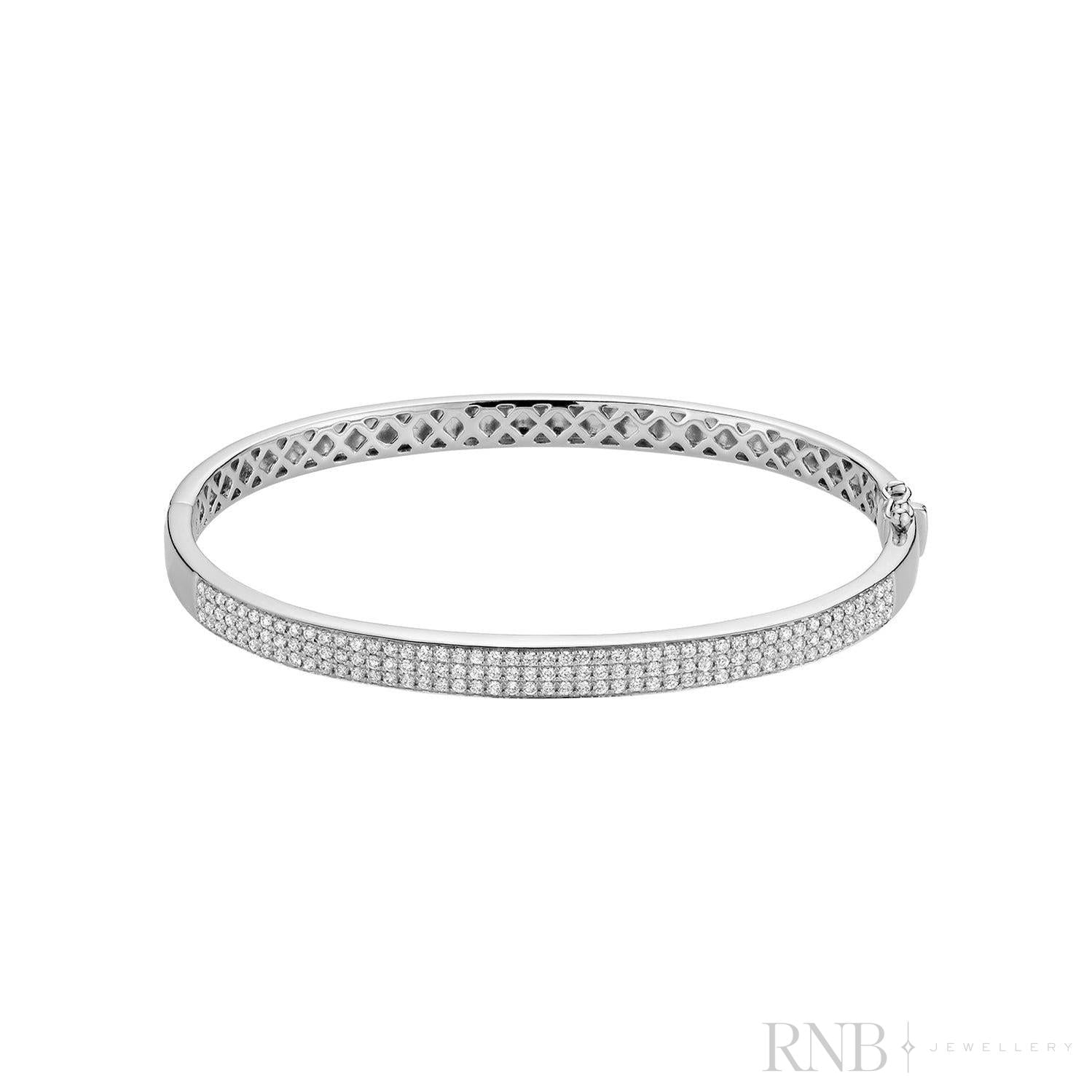 Micro Pave Bangle Bracelet-RNB Jewellery