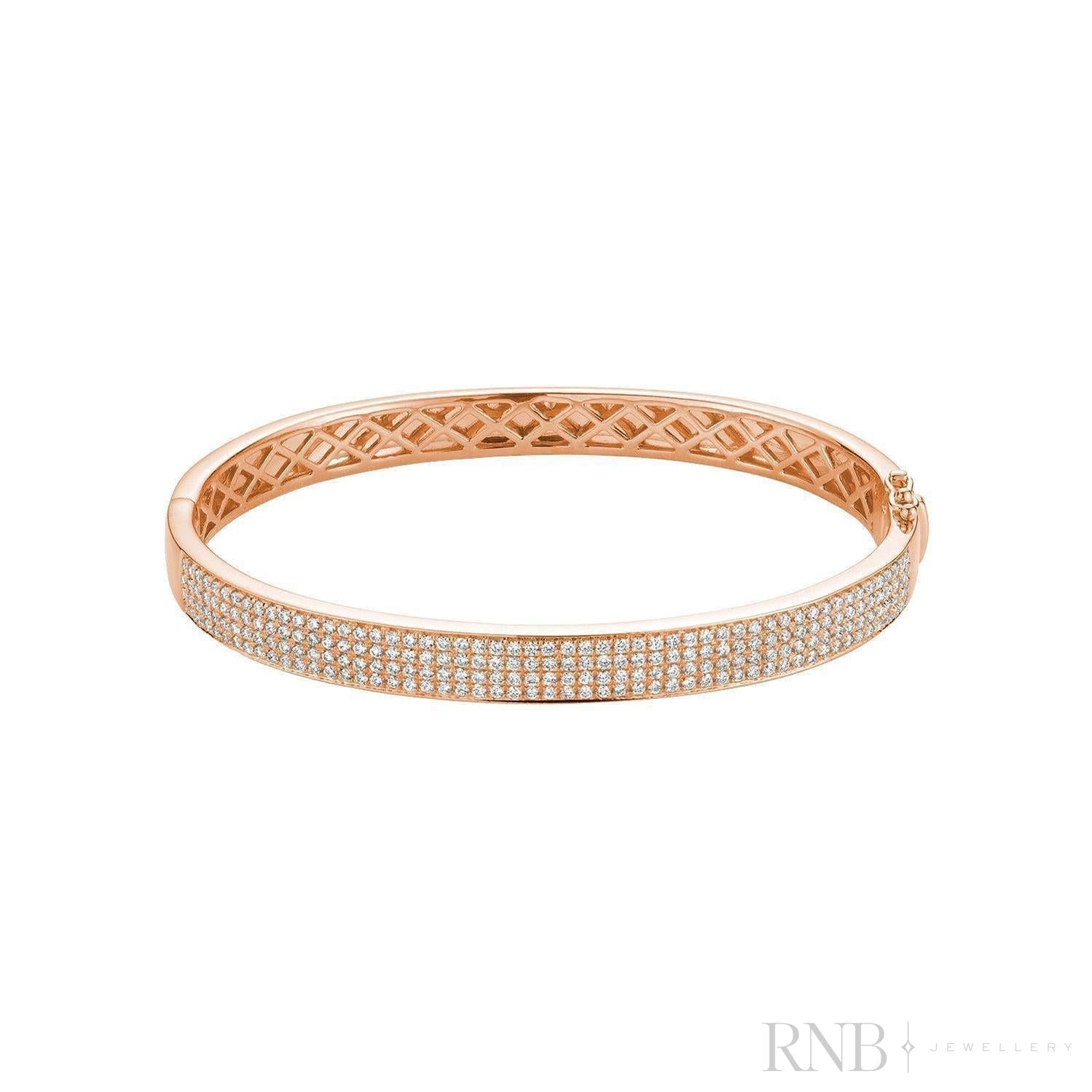 Micro Pave Bangle Bracelet-RNB Jewellery