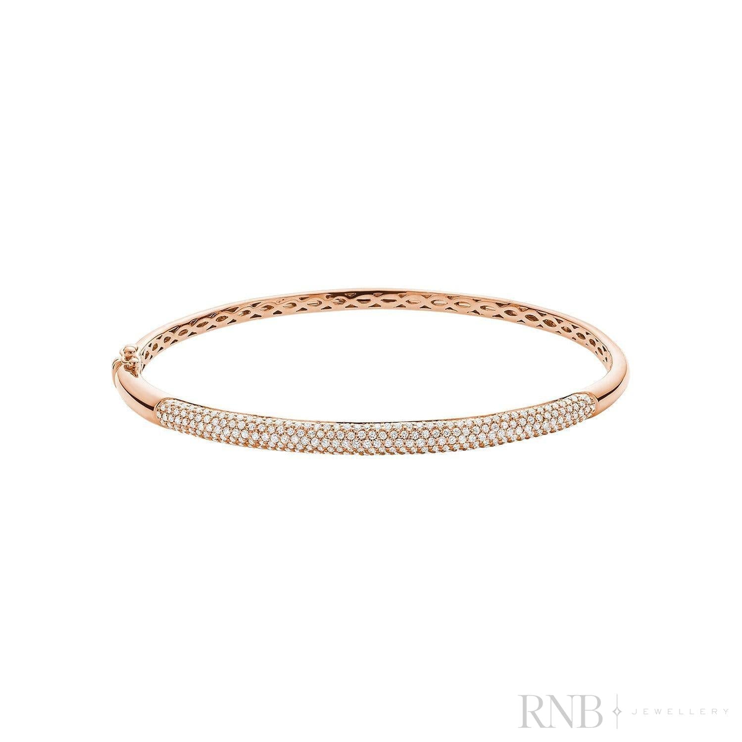 Pave Diamond Bangle Bracelet-RNB Jewellery