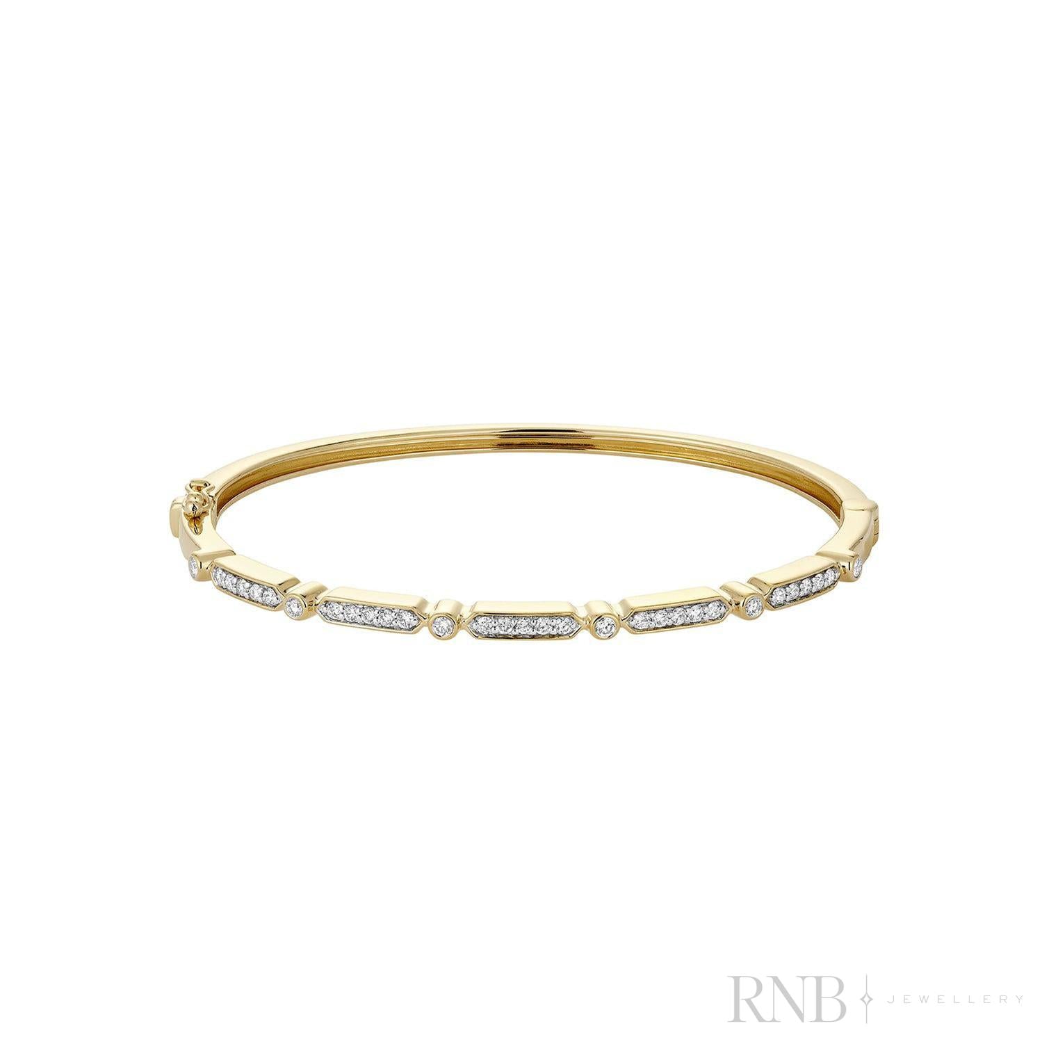 Fashion Diamond Bangle Bracelet-RNB Jewellery