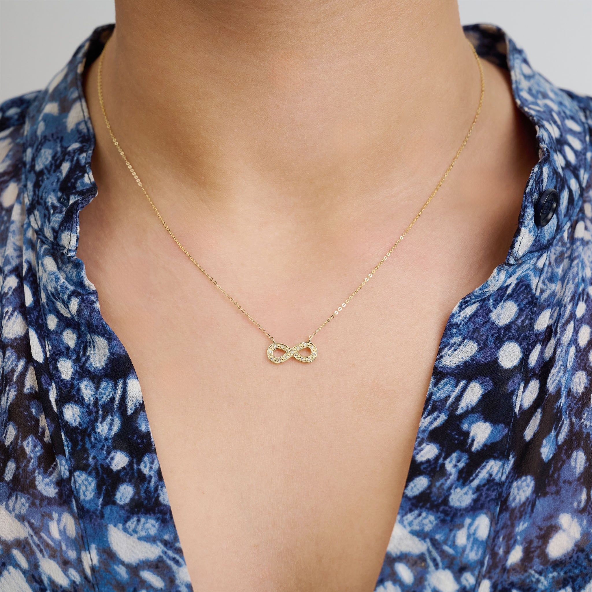 Infinity Diamond Necklace