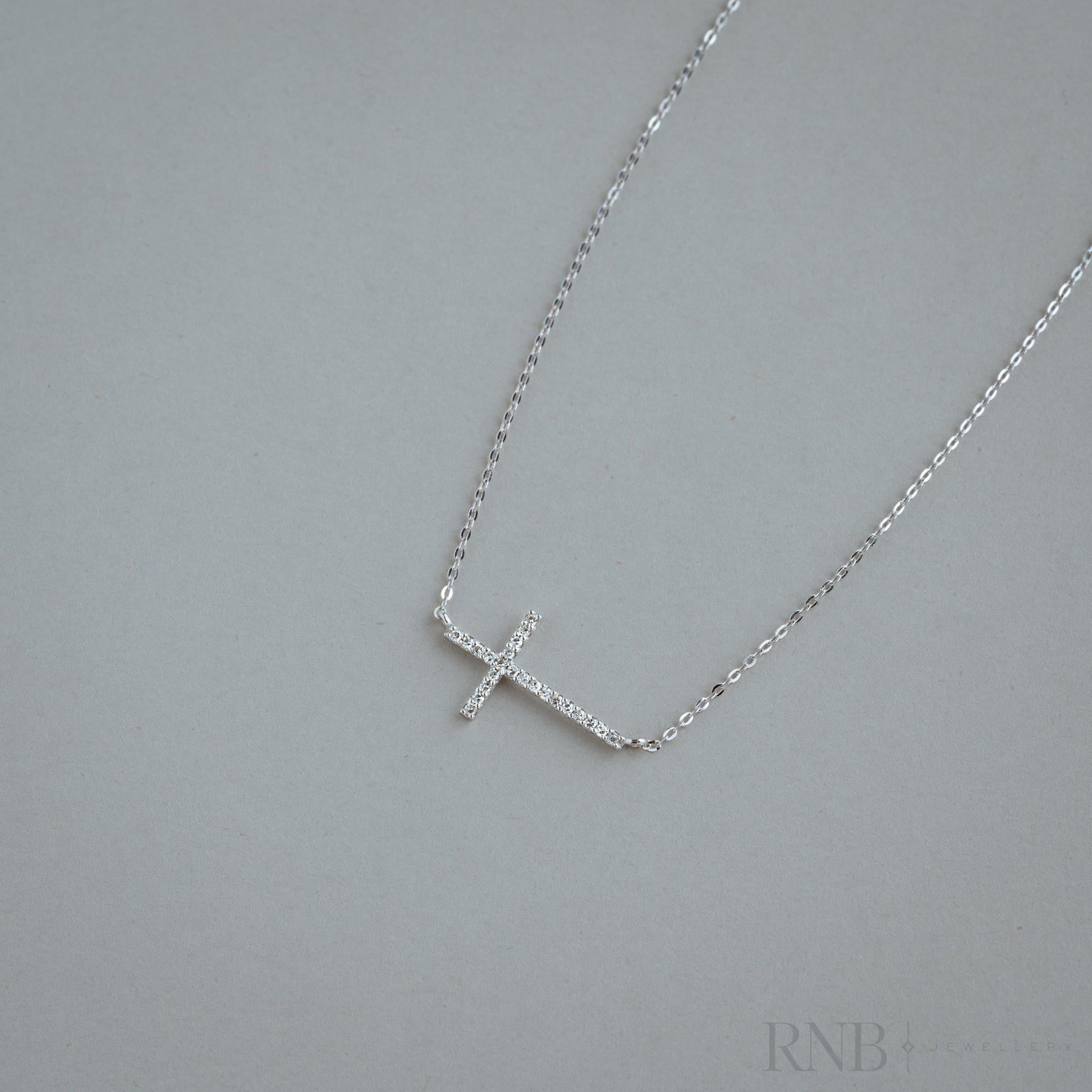 Religious Cross Diamond Necklace-RNB Jewellery