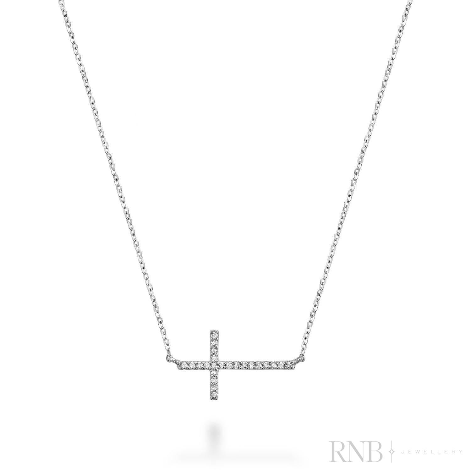 Religious Cross Diamond Necklace-RNB Jewellery