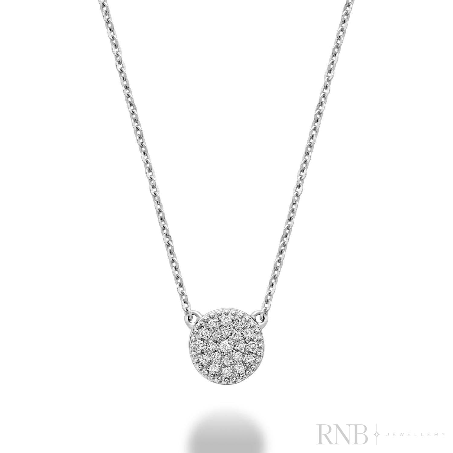 Round Diamond Necklace-RNB Jewellery