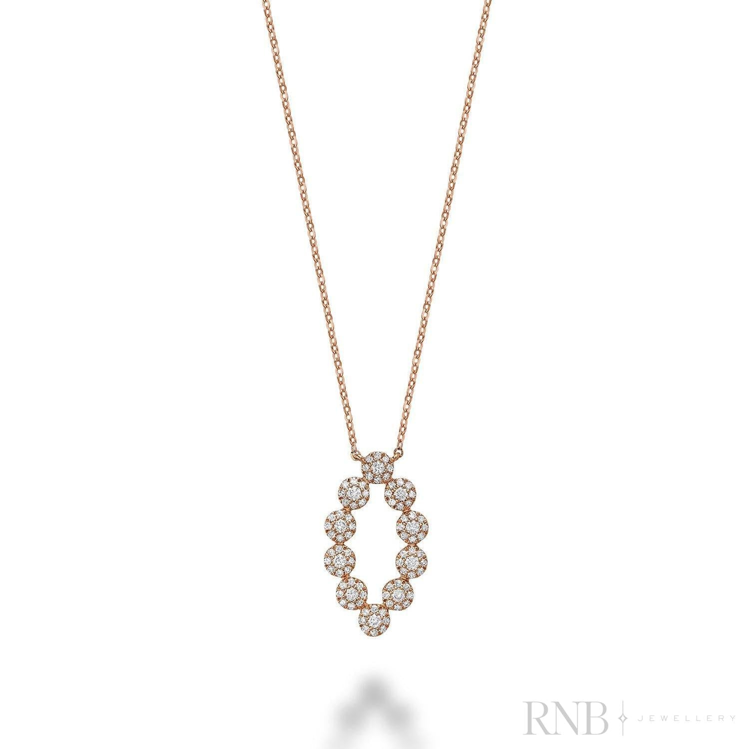 Martini Cup Fashion Diamond Necklace-RNB Jewellery