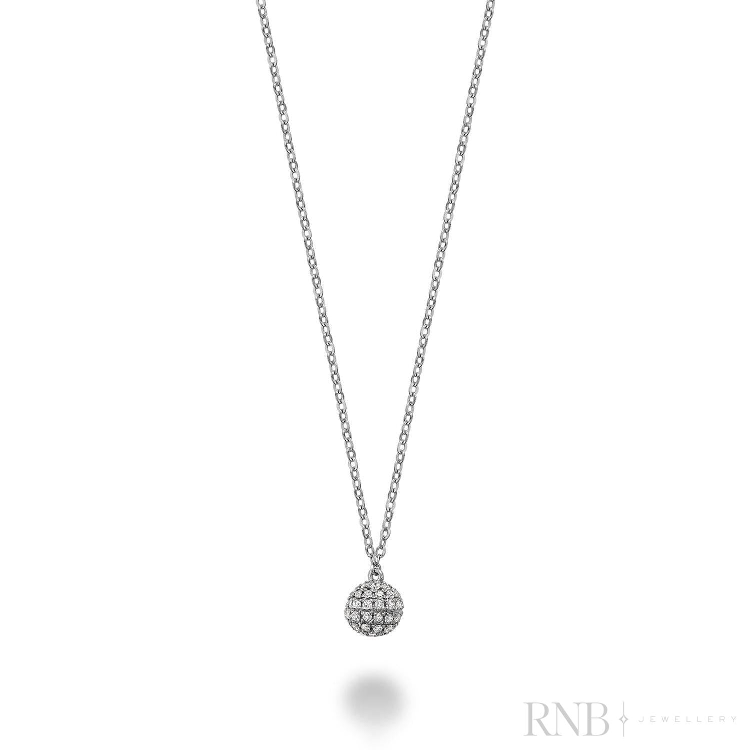 Circle Ball Diamond Necklace-RNB Jewellery