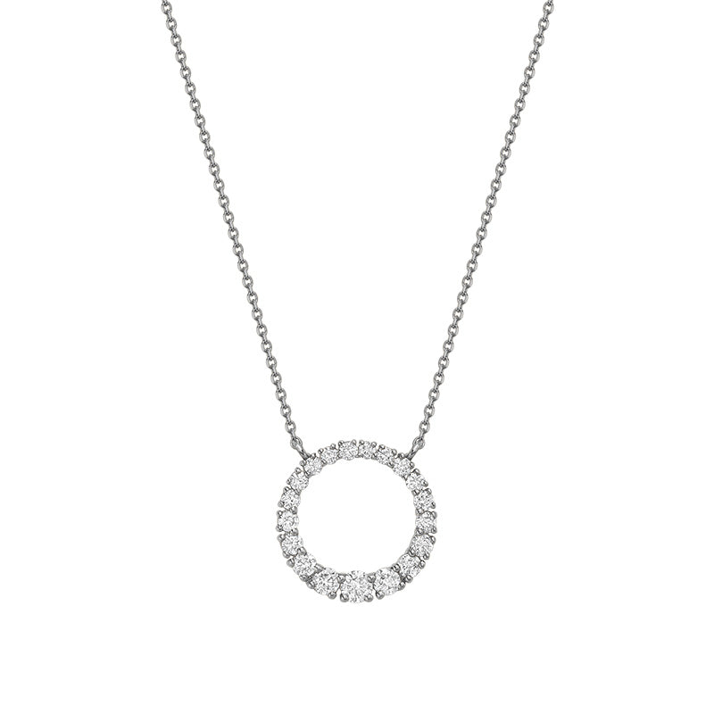 Circle Diamond Necklace