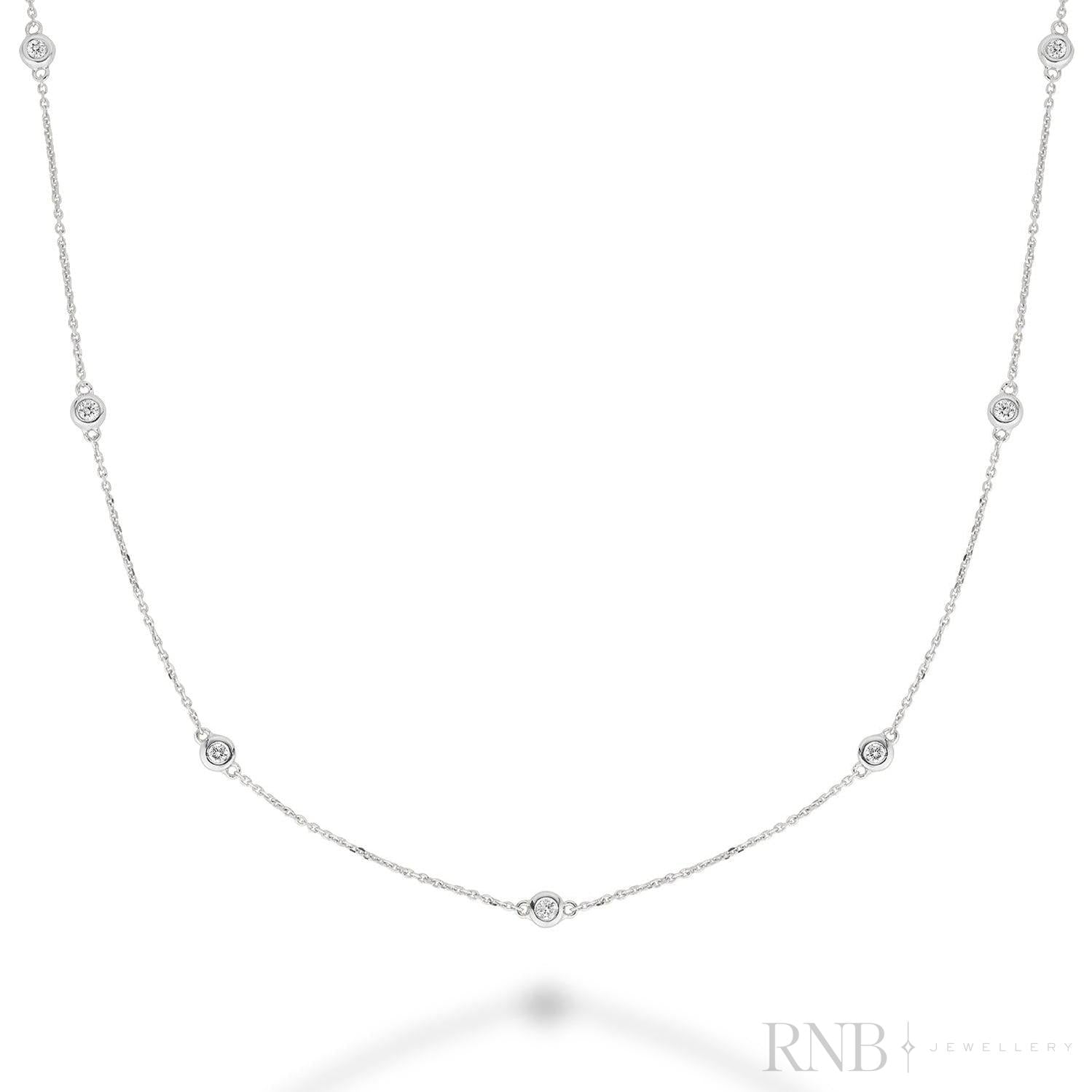 Diamond by the Yard Necklace-RNB Jewellery