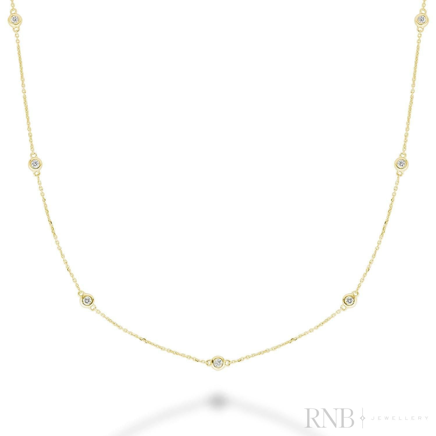 Diamond by the Yard Necklace-RNB Jewellery