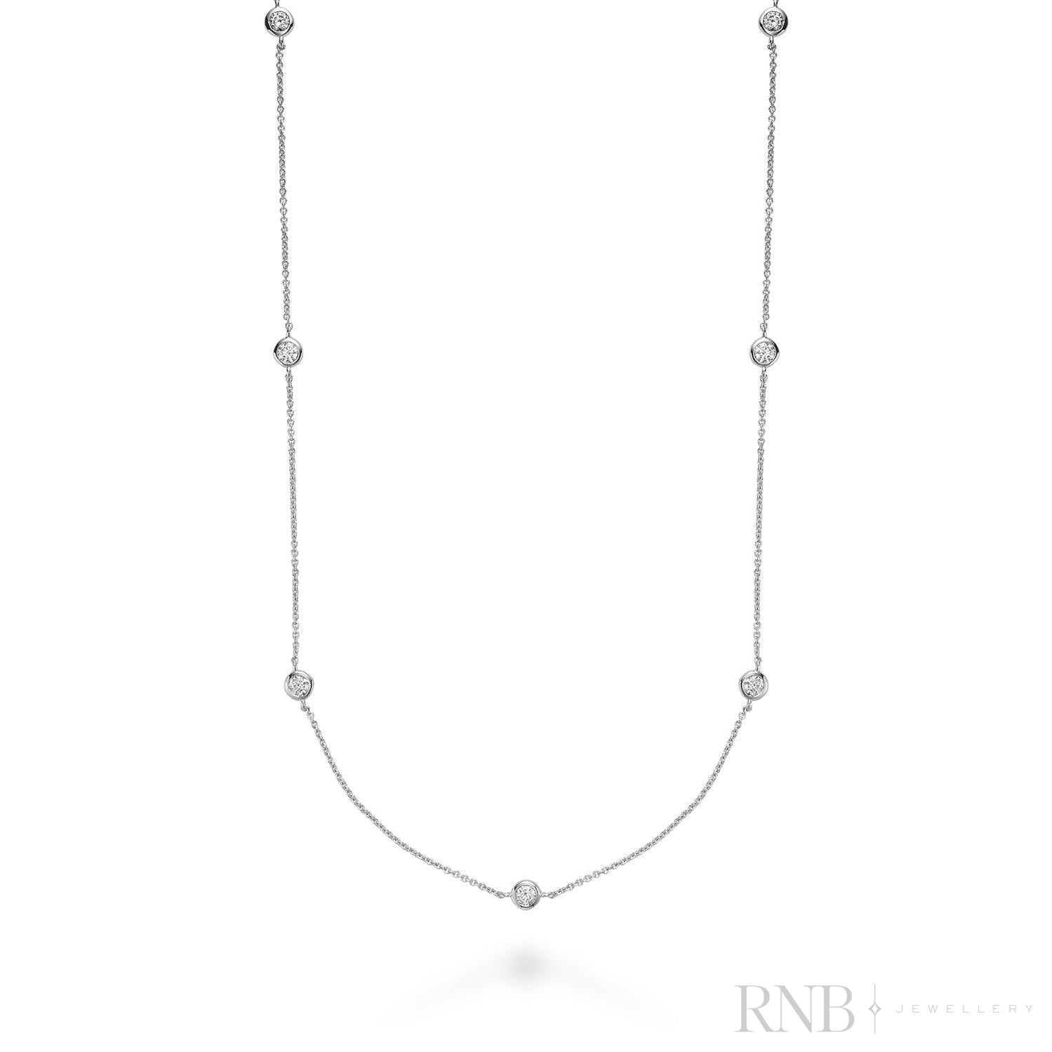 Diamond By the Yard Necklace-RNB Jewellery