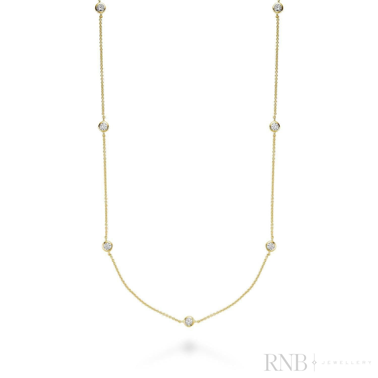 Diamond By the Yard Necklace-RNB Jewellery