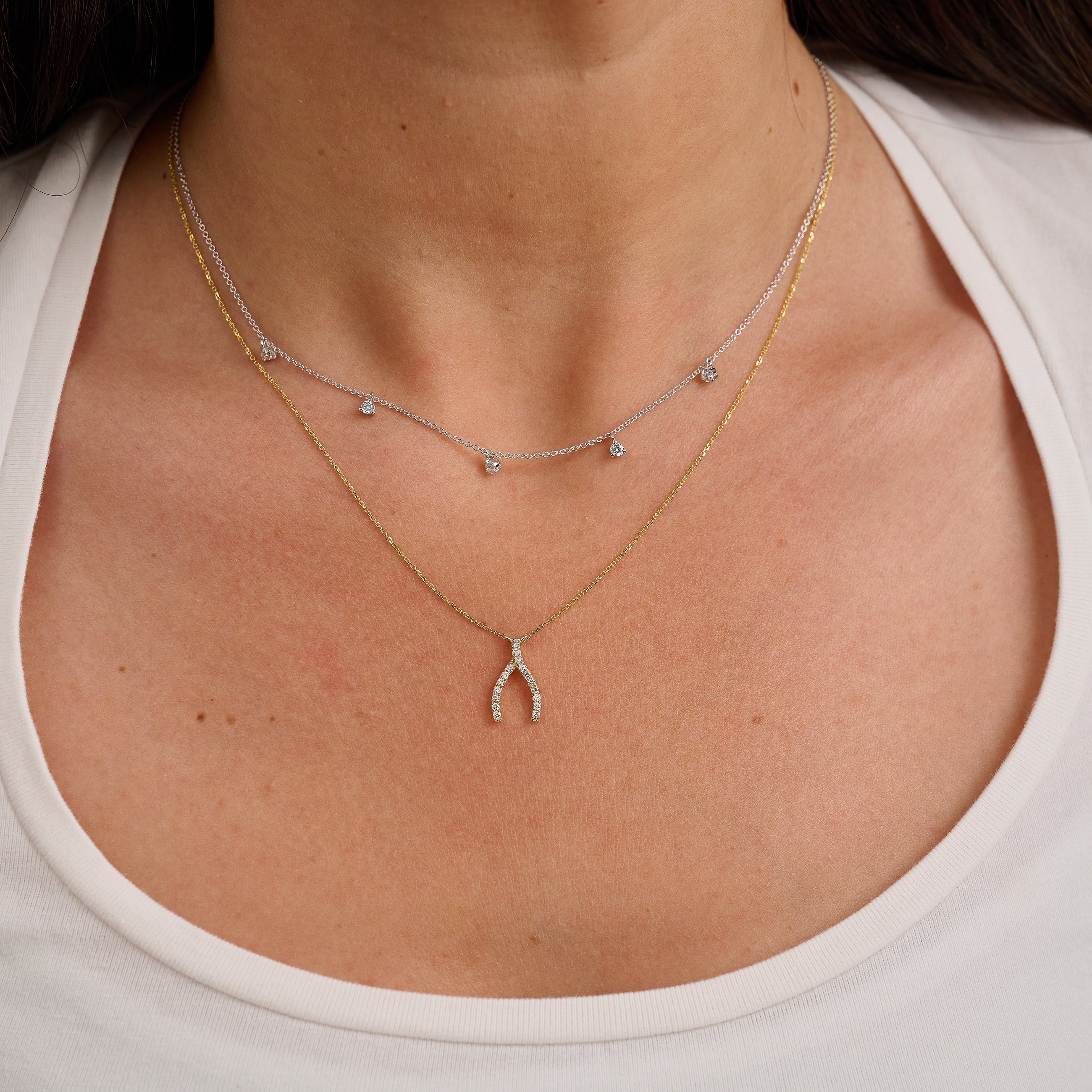 Diamond Station Necklace