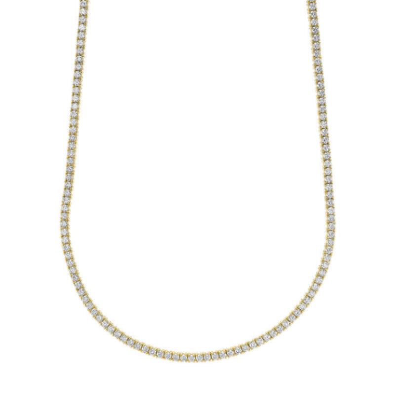 Lab Grown Tennis Necklace