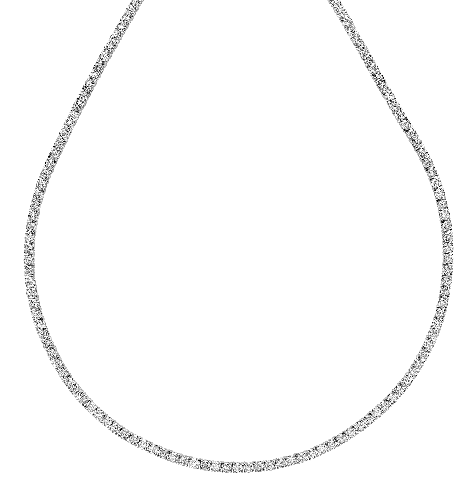 Lab Grown Tennis Necklace