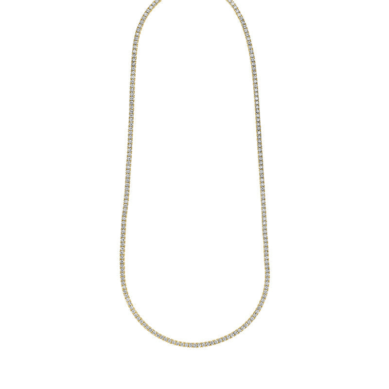 Lab Grown Tennis Necklace