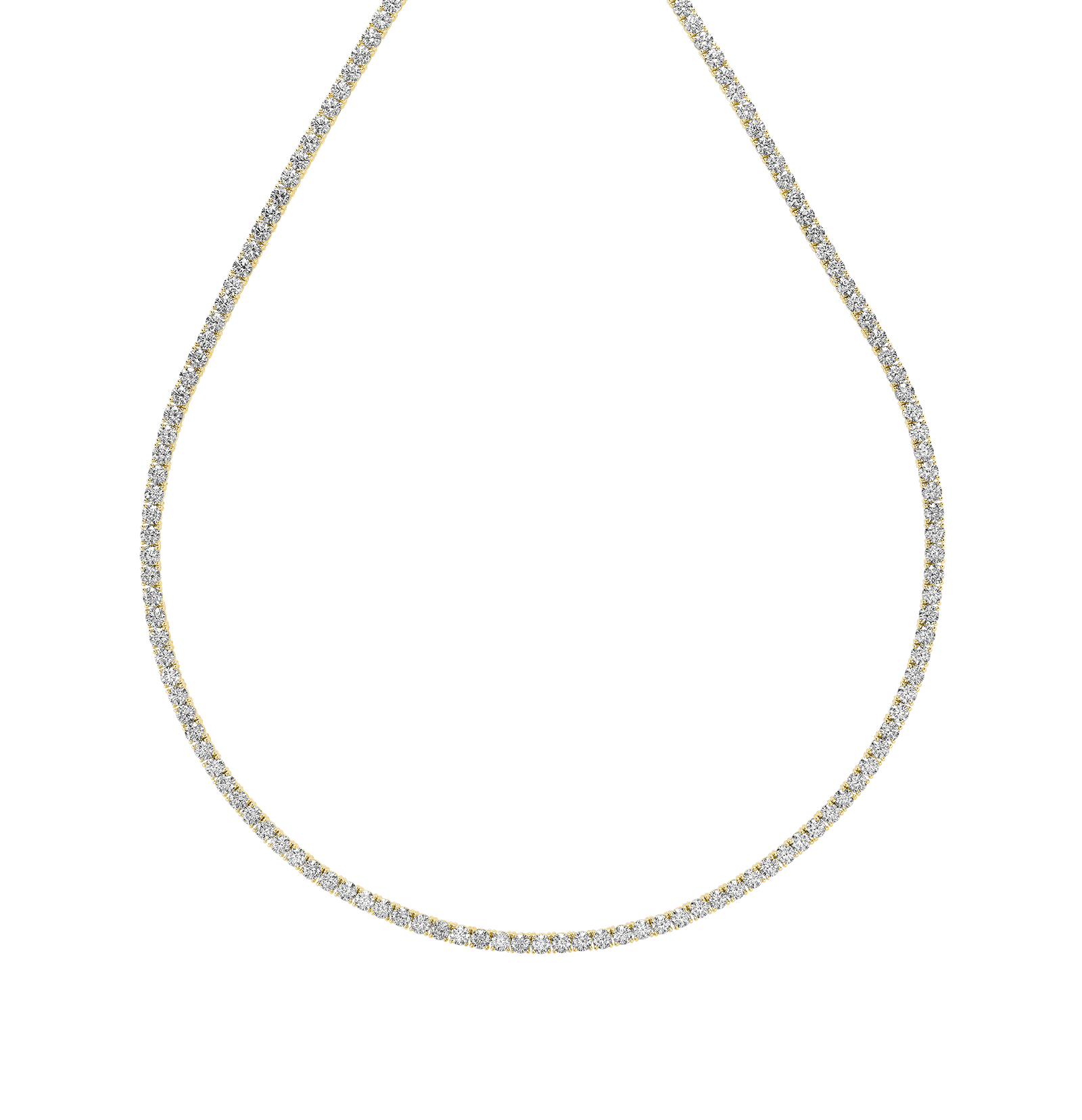 Lab Grown Tennis Necklace