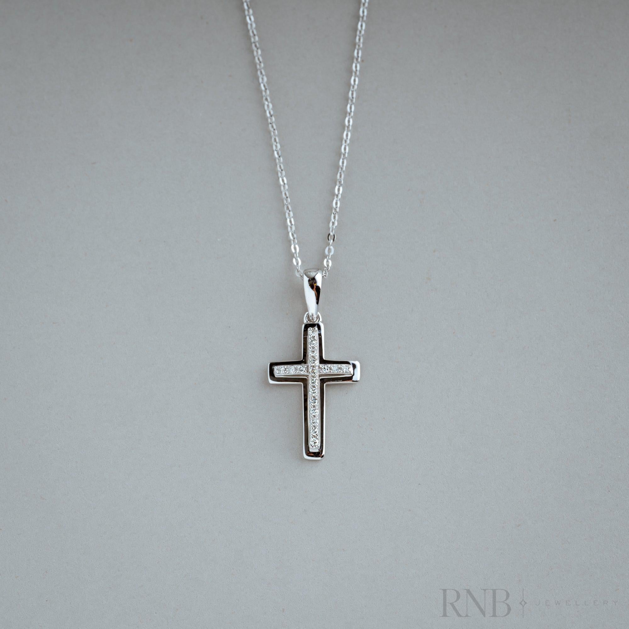 Cross Diamond Pendant-RNB Jewellery