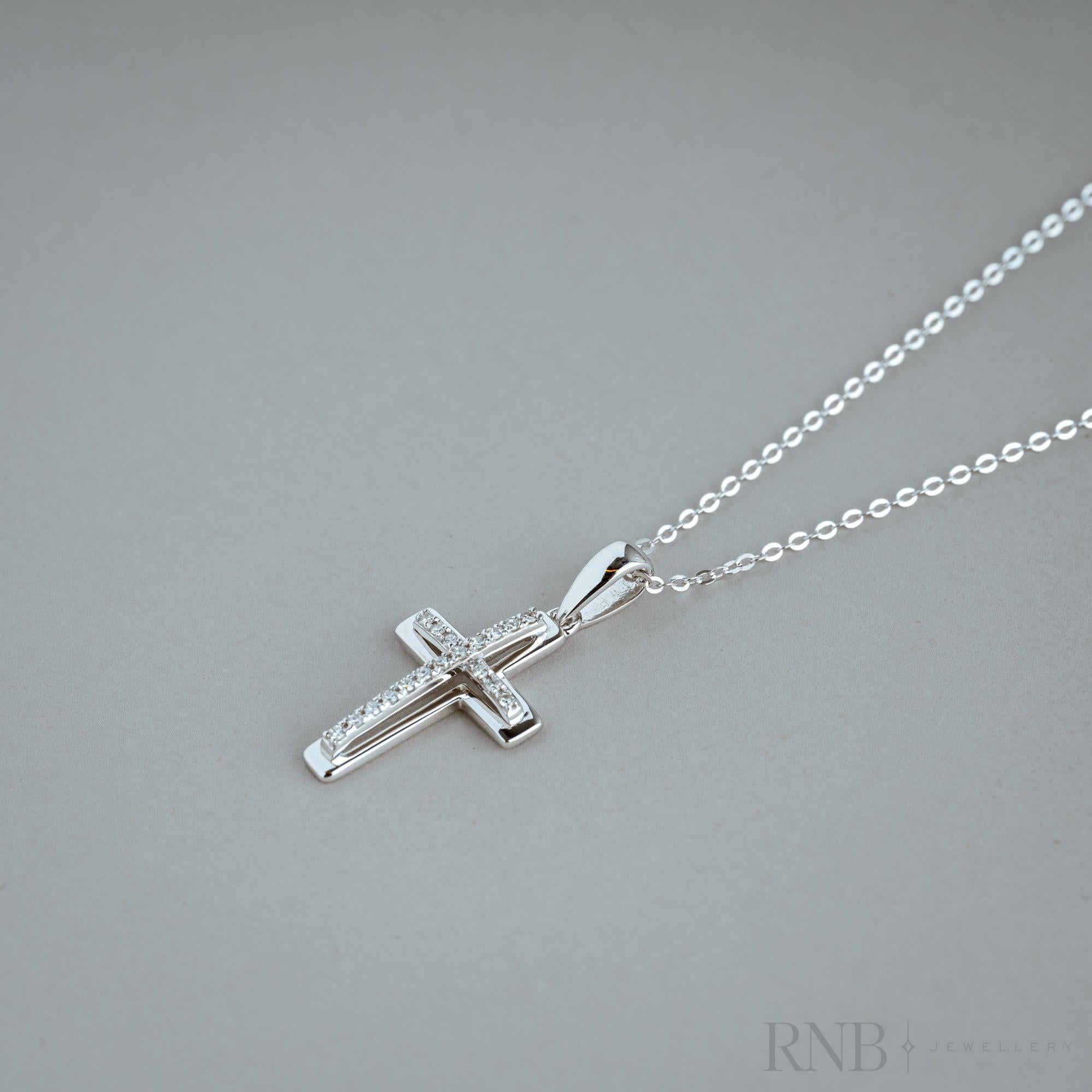 Cross Diamond Pendant-RNB Jewellery