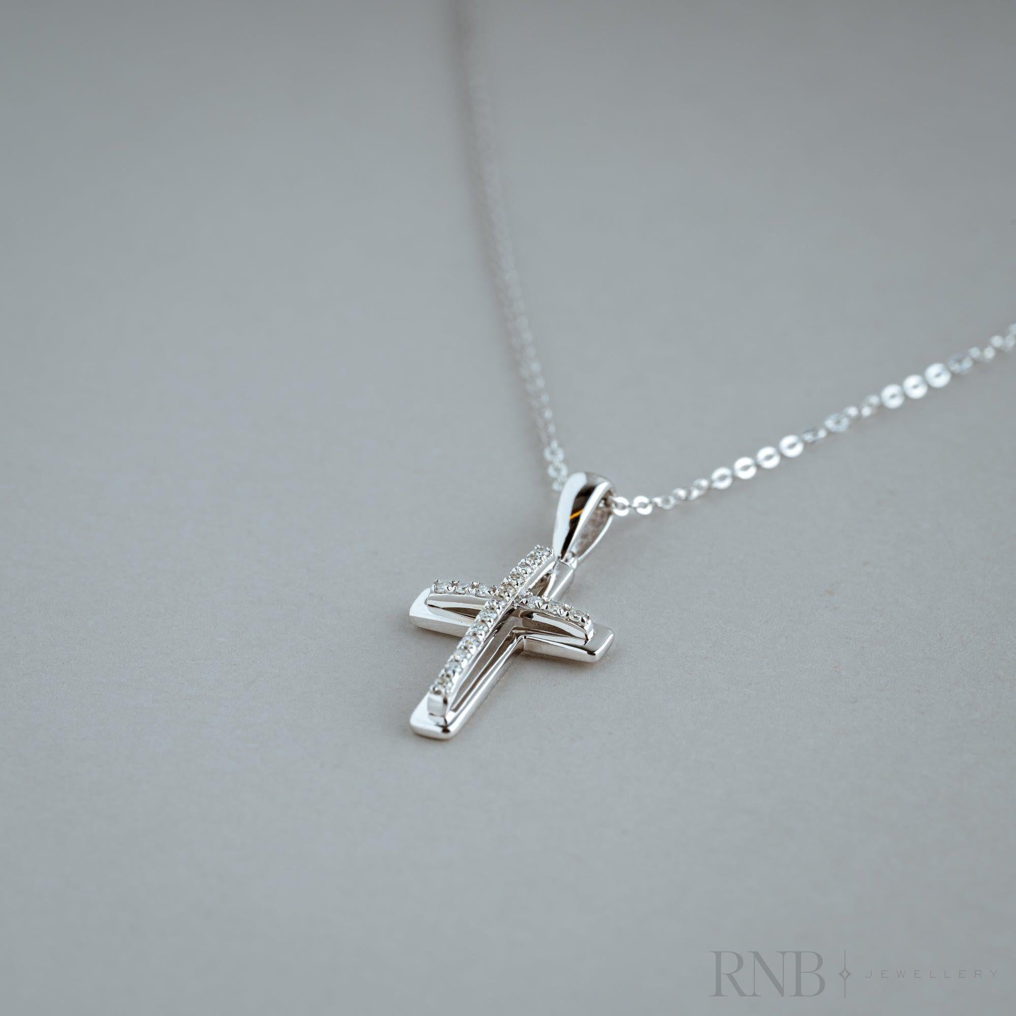 Cross Diamond Pendant-RNB Jewellery