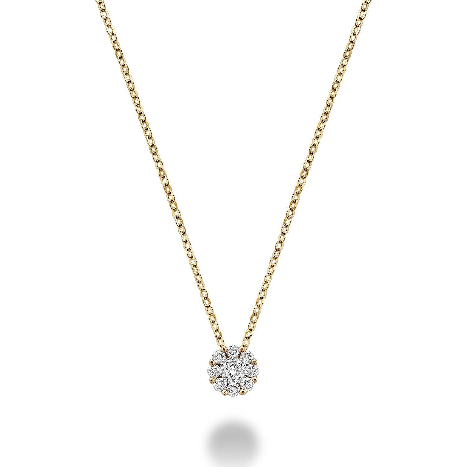 Cluster Diamond Pendant-RNB Jewellery