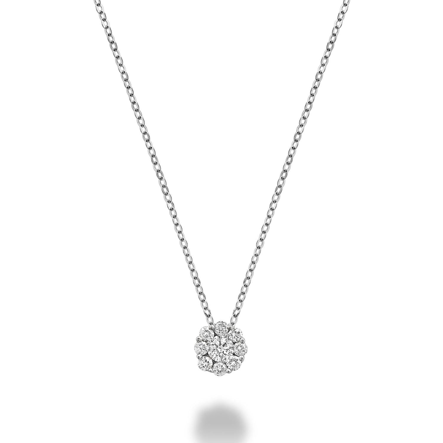 Cluster Diamond Pendant-RNB Jewellery