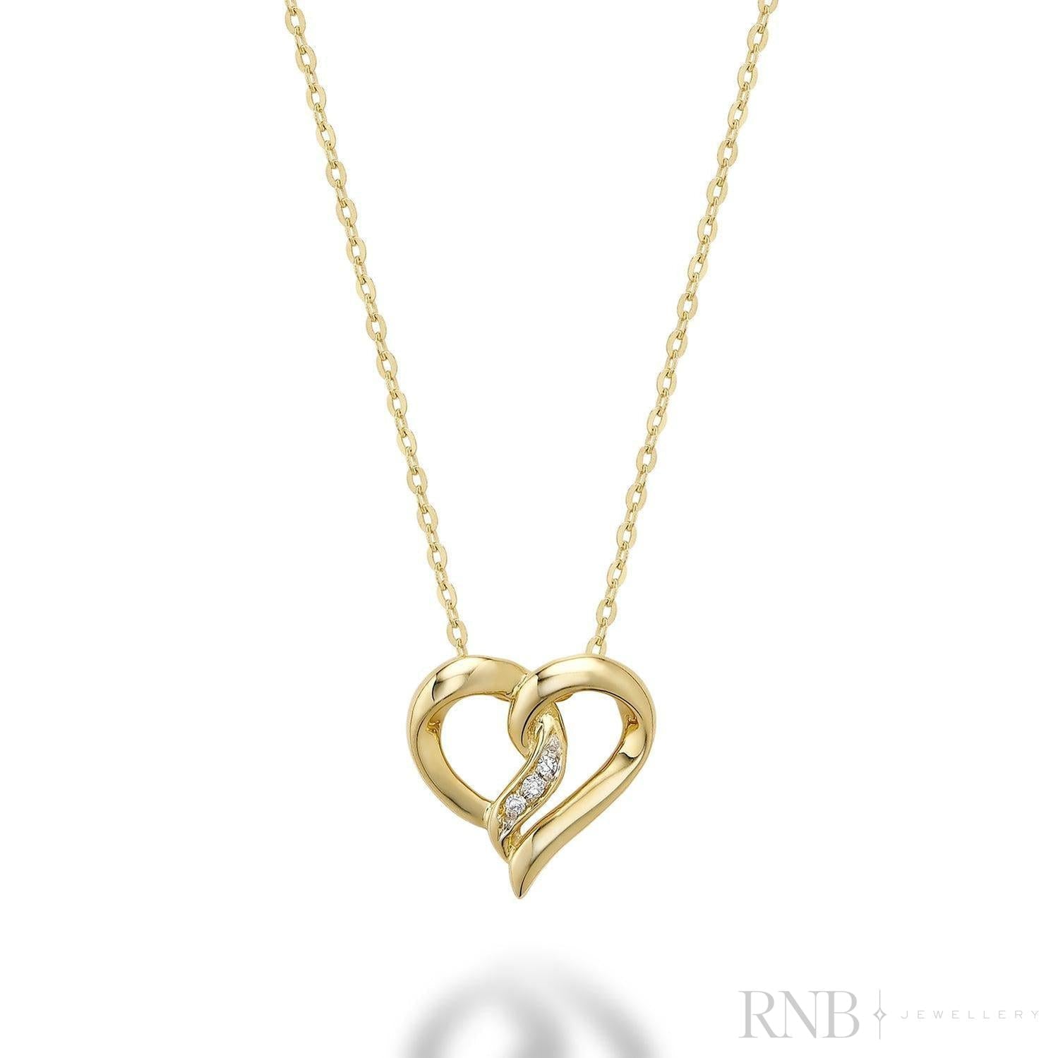 Fancy Heart Diamond Pendant-RNB Jewellery