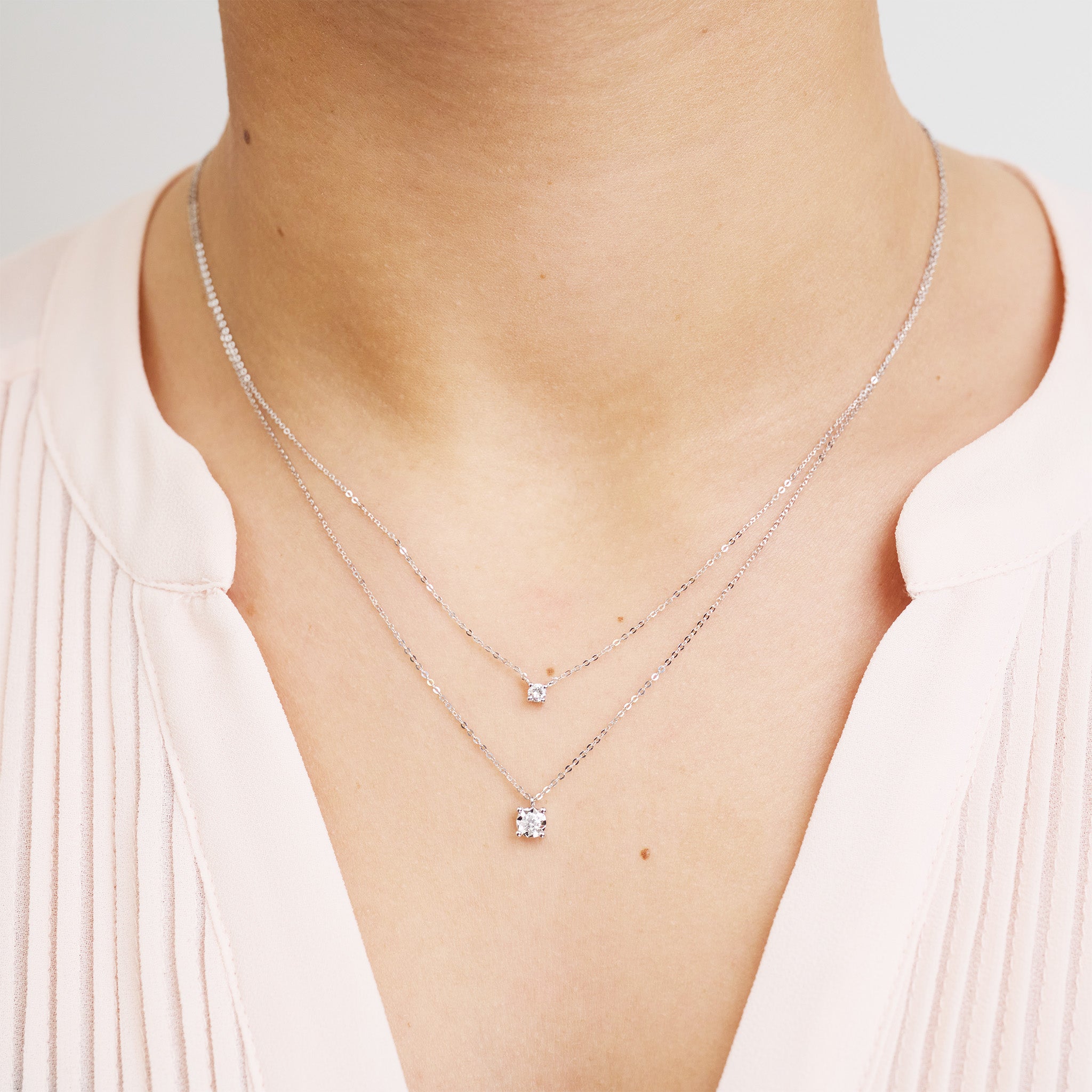 Solitaire Diamond Necklace