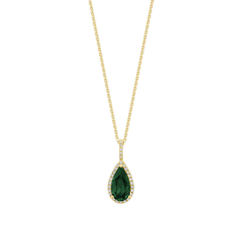 Precious Stone & Diamond Pendant