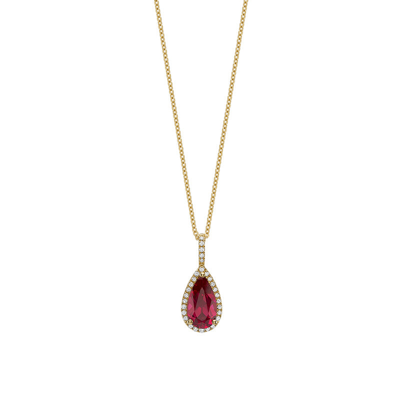 Precious Stone & Diamond Pendant