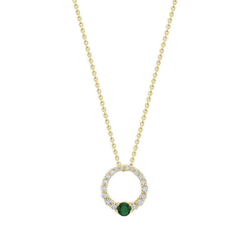 Precious Stone & Diamond Pendant