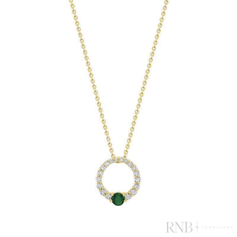 Precious Stone & Circle of Life Diamond Pendant-RNB Jewellery