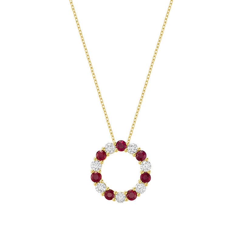 Circle pendant diamond