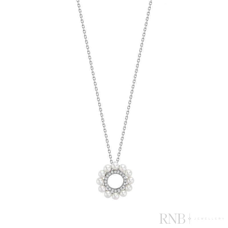 Cultured Pearl & Diamond Pendant-RNB Jewellery