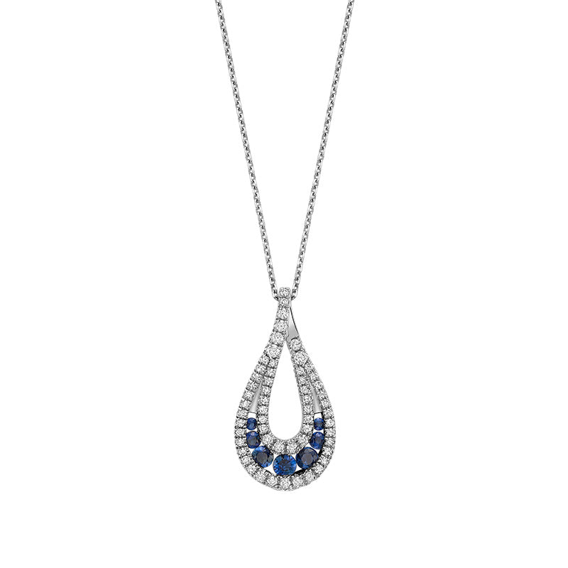 Precious Stone & Diamond Pendant