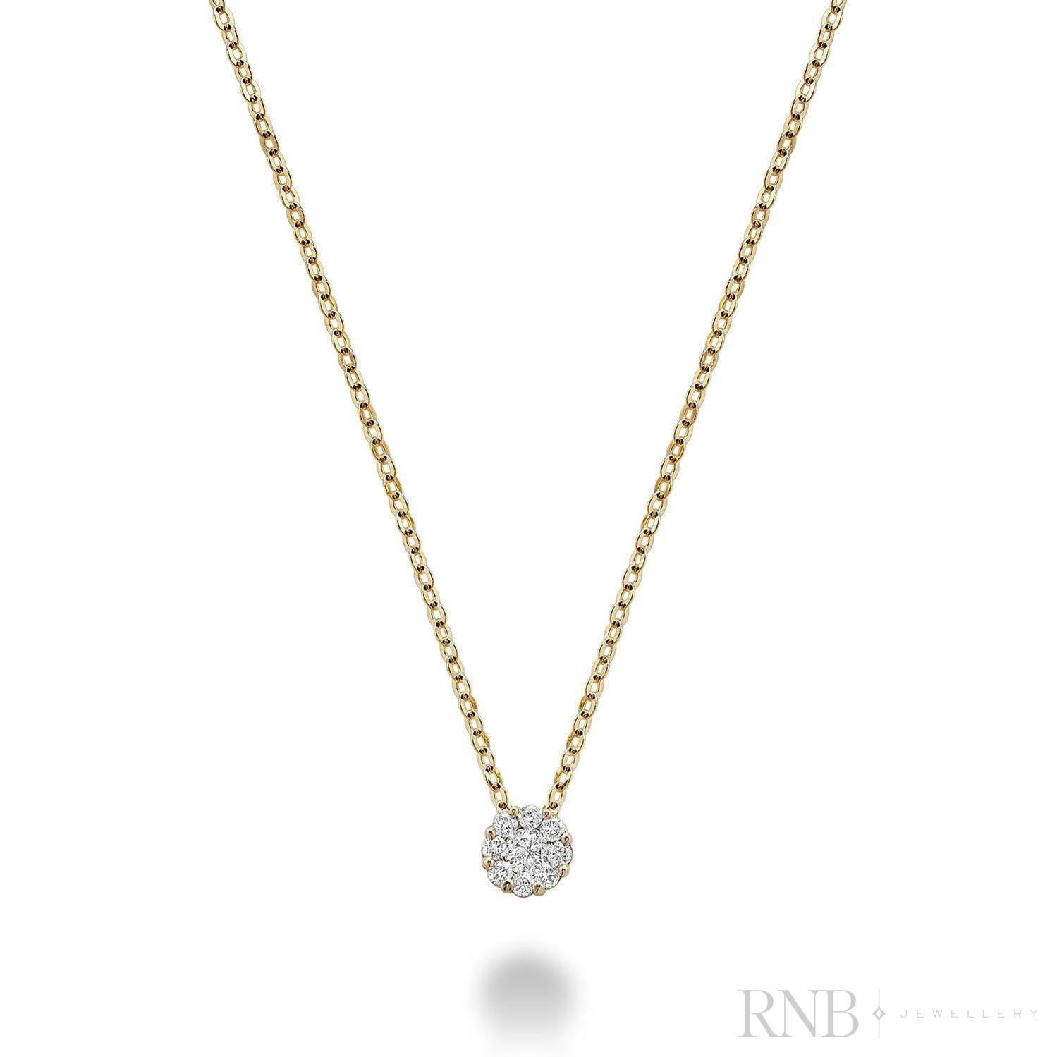 Cluster Diamond Pendant-RNB Jewellery