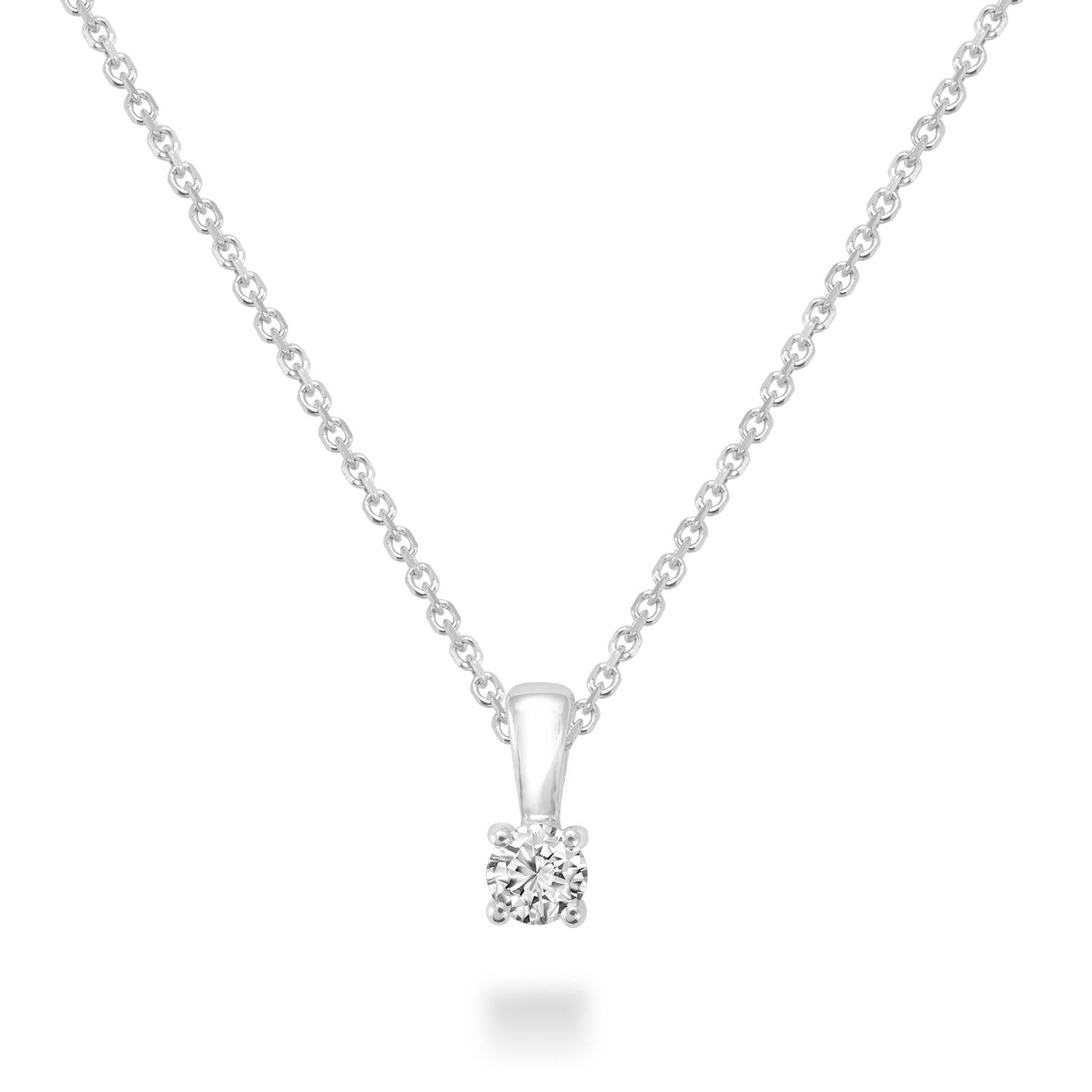 Solitaire Diamond Pendant-RNB Jewellery