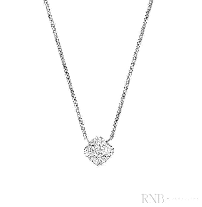 Cushion Diamond Necklace-RNB Jewellery