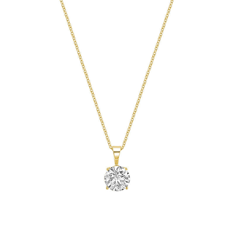 Lab Grown Solitaire Pendant