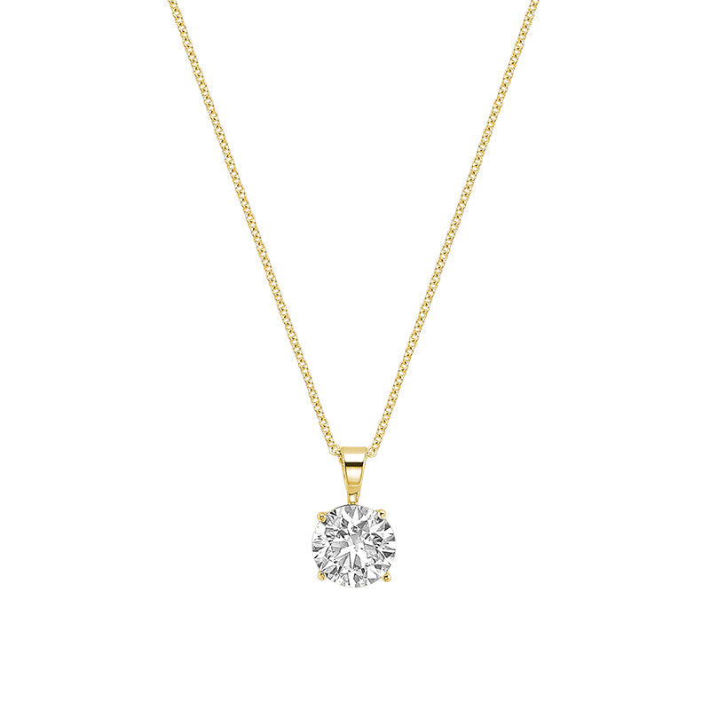 Lab Grown Solitaire Pendant