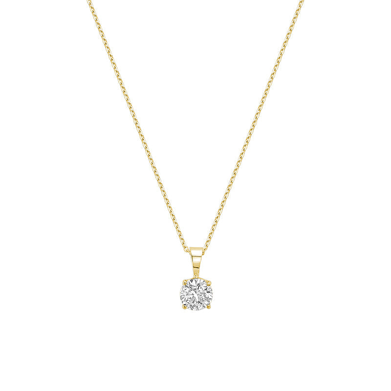 Lab Grown Solitaire Pendant