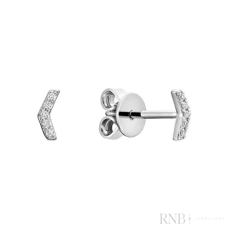 Arrow Diamond Earrings-RNB Jewellery