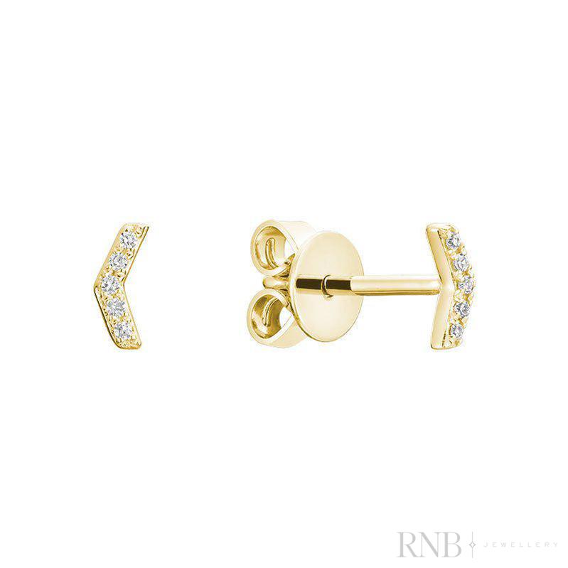 Arrow Diamond Earrings-RNB Jewellery