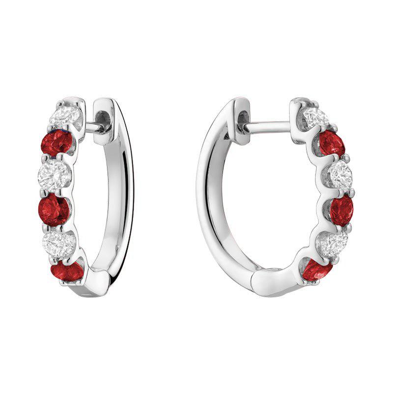 RUBY & DIAMOND EARRINGS-RNB Jewellery